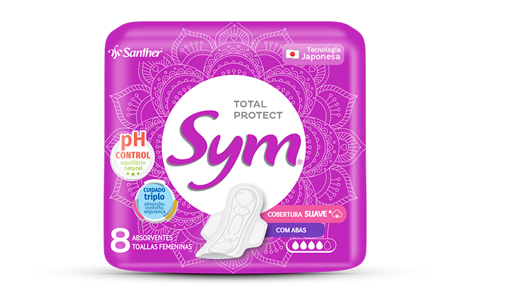 Sym Total Protect Cobertura Suave 8 absorventes