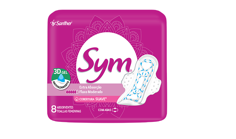 Sym Premium Cobertura Suave 8 absorventes